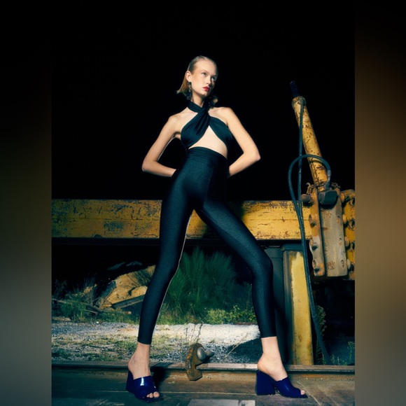 MAEVE - NWT - Lycra Halter Jumpsuit - Picture 3 of 6